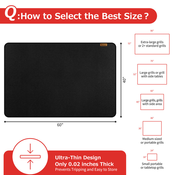 Matace Grill Mat Suitable Size 60x40