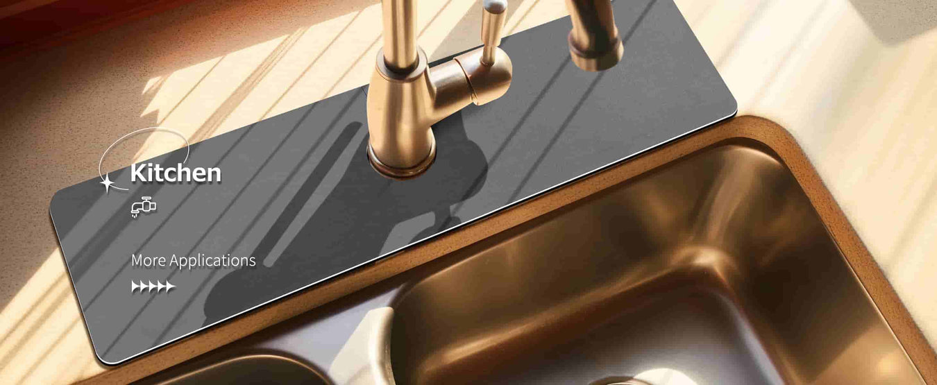 Matace Faucet Splash Mat Long Style for Kitchen Sink