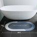 Matace Quick Dry Bathmat Gradient Blue Long Oval 24x48