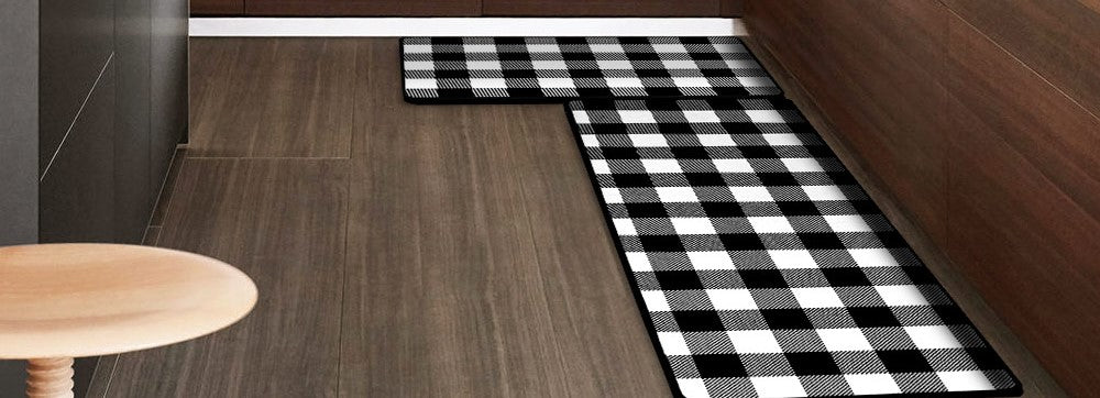 Elevate Your Kitchen Style with Checkered Kitchen Mat: A Humorous Odyssey into Farmhouse Chic