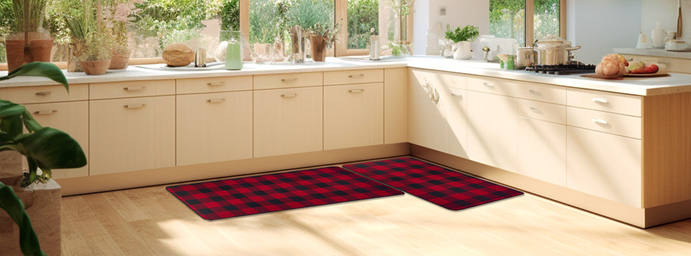 Budget-Friendly Makeover: Elevate Your Kitchen with a Gingham Rug ...