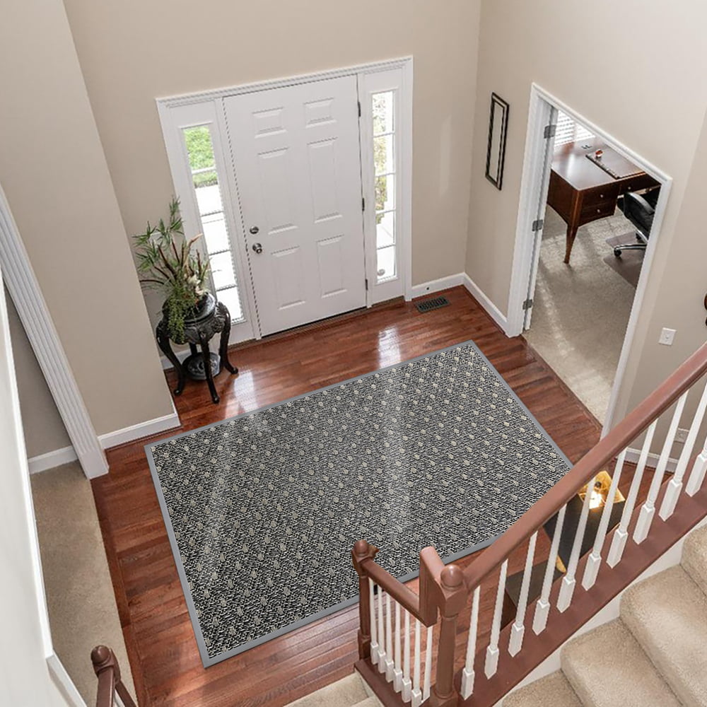 Never stain recyclable Woven Vinyl Rugs —