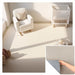 Matace Removable Carpet Squares Beige White Bedroom