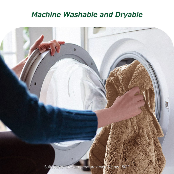 Matace Softness, Thick Plush Kitchen Rugs Set (Beige), Machine Washable and Dryable