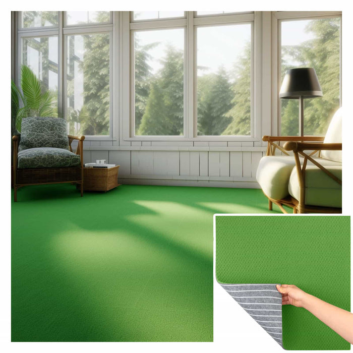 Matace Removable Carpet Squares Green Sun Room