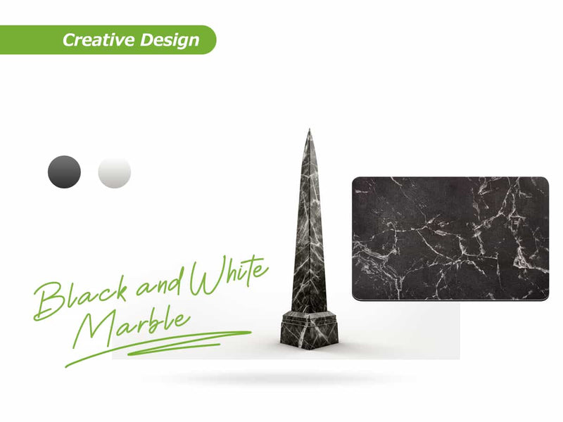 Matace Designer Dish Drying Mat BLACK WHITE MARBLE Design Inspiration