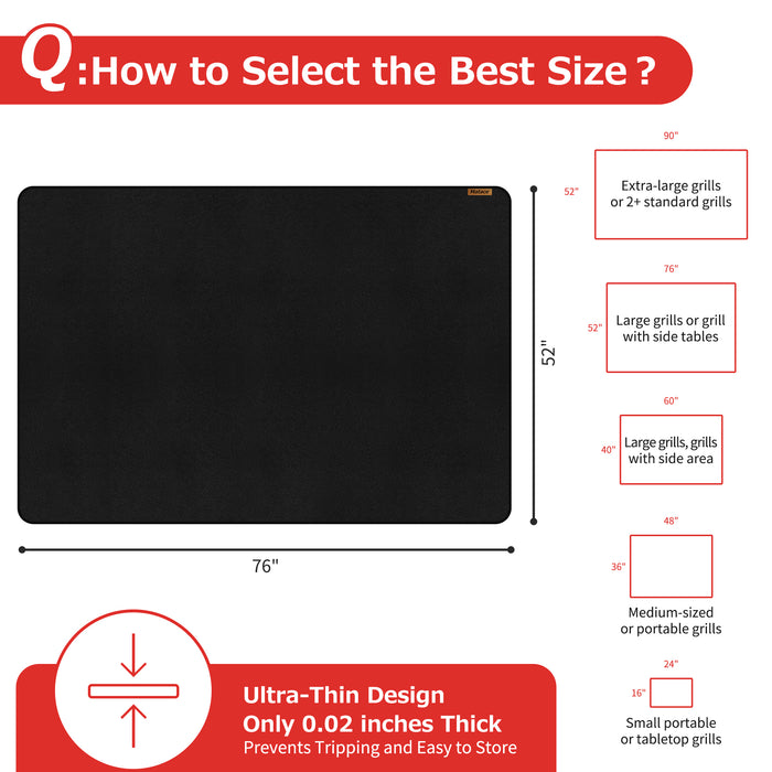 Matace Grill Mat Suitable Size 76x52