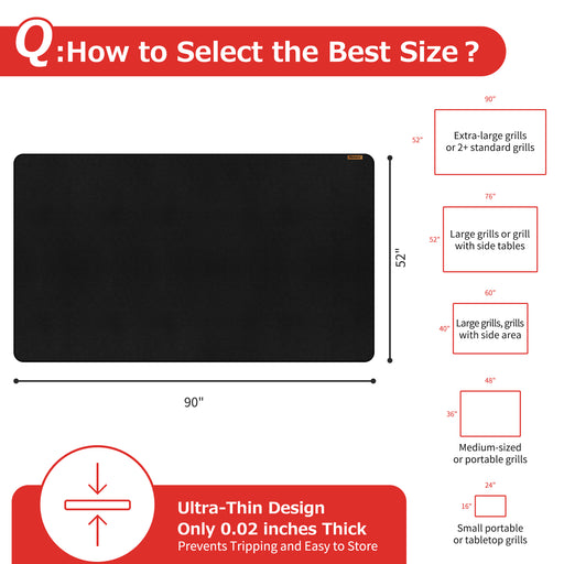 Matace Grill Mat Suitable Size 90x52