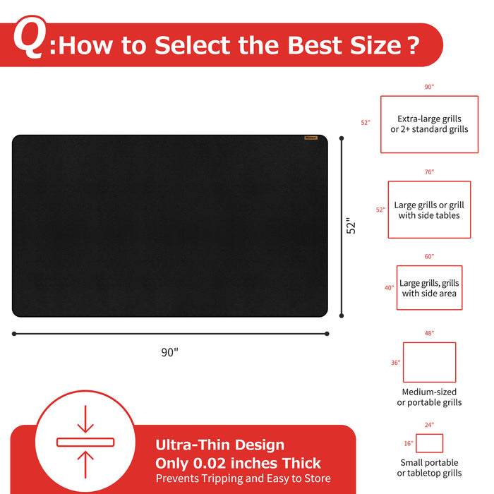 Matace Grill Mat Suitable Size 90x52