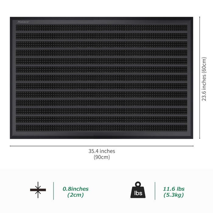 Matace Heavy Duty uPVC Frame Outdoor Doormat