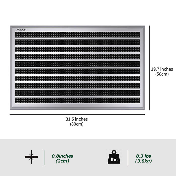 Matace Heavy Duty uPVC Frame Outdoor Doormat