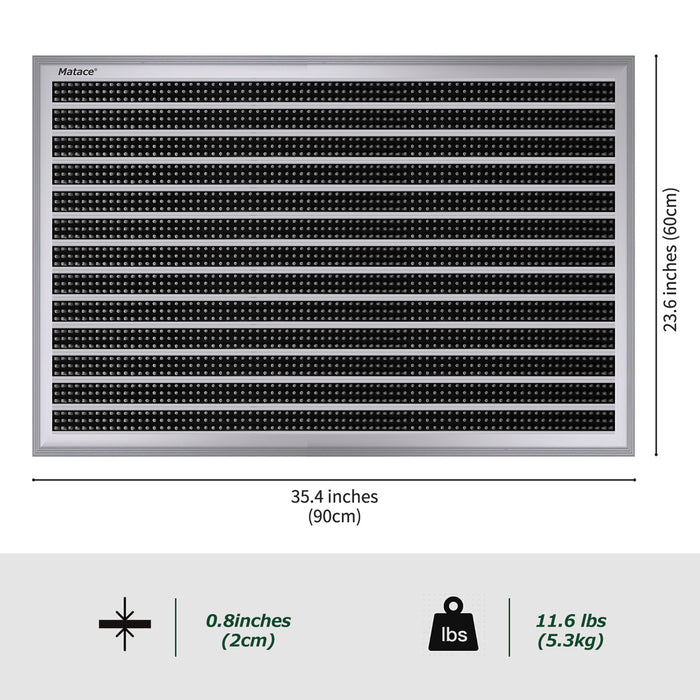 Matace Heavy Duty uPVC Frame Outdoor Doormat