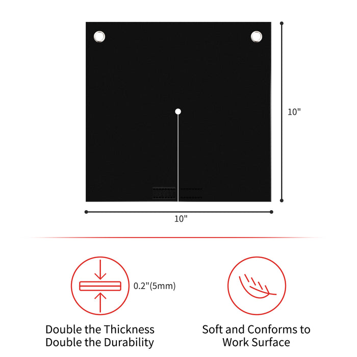 Matace 10x10in Fireproof Welding Pad Size