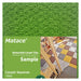 Matace Non-Adhesive Removable Square Carpet Tiles Sample 2 Pieces Set Green