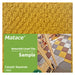 Matace Non-Adhesive Removable Square Carpet Tiles Sample 2 Pieces Set Yellow