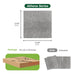 Matace Plush Cut Pile Removable Carpet Tiles ATHENA Series Gray Squares Package