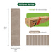 Matace Plush Cut Pile Removable Carpet Tiles ATHENA Series Light Brown Planks Package