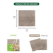 Matace Plush Cut Pile Removable Carpet Tiles ATHENA Series Light Brown Samples Package