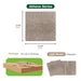 Matace Plush Cut Pile Removable Carpet Tiles ATHENA Series Light Brown Squares Package
