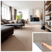 Matace Plush Cut Pile Removable Carpet Tiles ATHENA Series Light Brown Squares