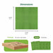 Matace Removable Carpet Squares with Padding 20x20 Green