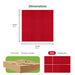 Matace Removable Carpet Tile Squares Dimensions Red