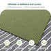 Matace Removable Carpet Tile Squares Ultimate in Softness and Luxury Olive Green