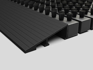 Matace Heavy Duty Aluminum Outdoor Doormat Black Bevel Edge