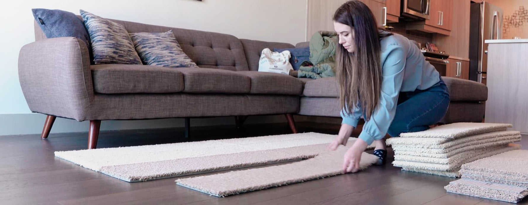 Matace Removable Carpet Tiles, Washable Area Rugs and Door Mats