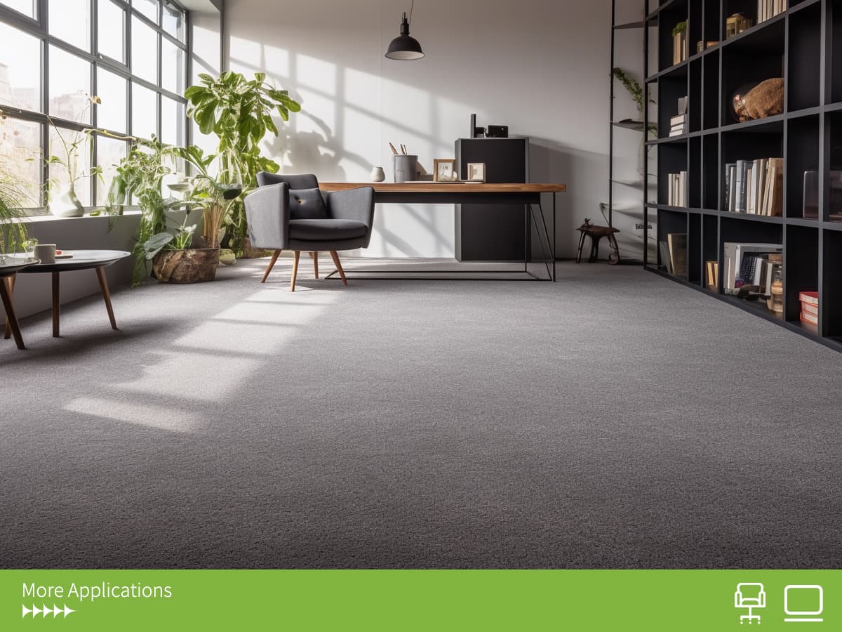 Matace Plush Cut Pile Removable Carpet Tiles ATHENA Series Wide Use Home Office