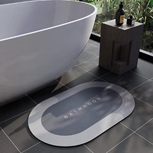 Quick Dry Bathmat, Machine Washable Diatomaceous Earth Bath Mat