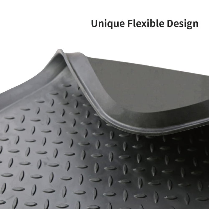 A1HC Footprint Heavy Duty Flexible 100% Rubber Boot Mat. Multi