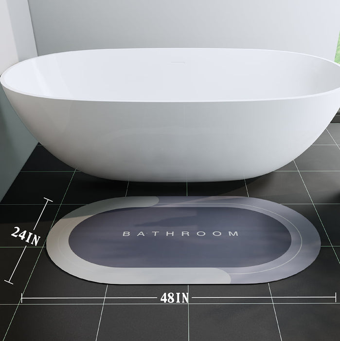 Super Absorbent Quick-Dry Bath Mat: Non-Slip, Diatomaceous Earth Oasis –  Gullchen