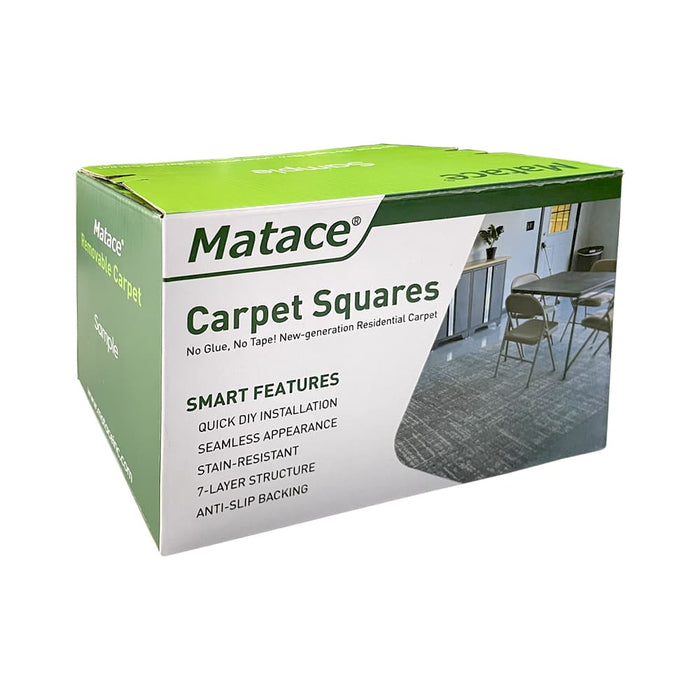 Matace Removable Carpet Squares Mini Sample Pack 5x5in