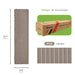 Matace Removable Carpet Tile Plank Khaki, Package Info