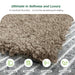 Matace Removable Carpet Tile Plank Brown Khaki, Ultimate in Softness and Luxury
